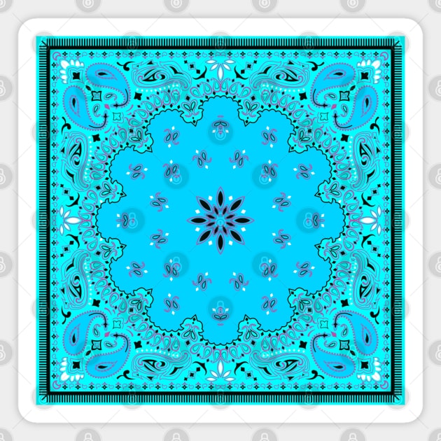 Blue ethnic design Magnet by ilhnklv